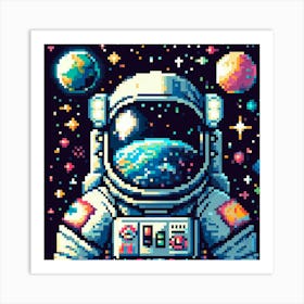 Pixel Art Art Print