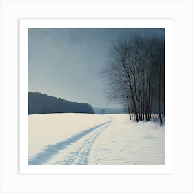 Minimal Winter Scene 5 Art Print