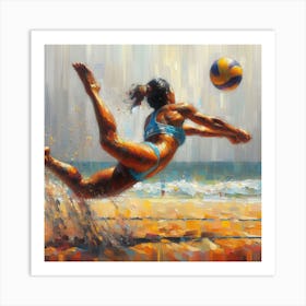 Volley Ball Art Print