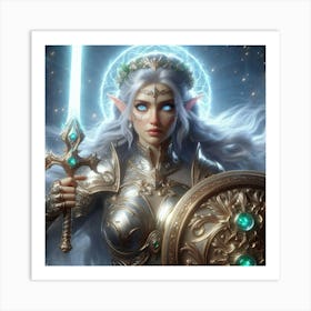 Elf Warrior 9 Art Print