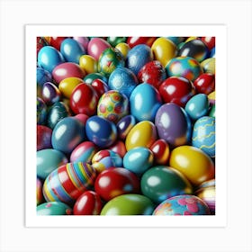 Colorful Eggs Art Print