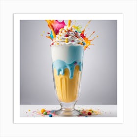 Colorful Milkshake Art Print