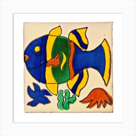 Fish Tile Art Print