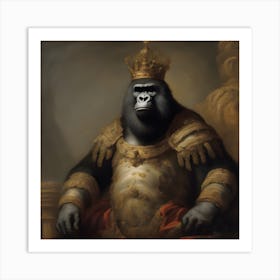 King Gorilla 1 Art Print