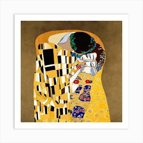Gustav Klimt The Kiss Art Print 1 Art Print