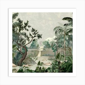 Jungle Wallpaper Art Print