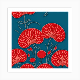 Chinese Poppies Art Print