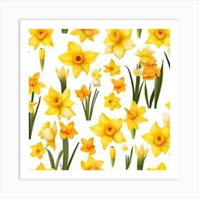 Yellow Daffodils Art Print