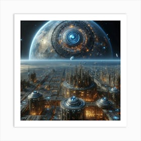 Futuristic City Art Print