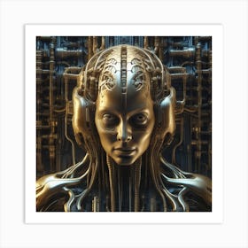 Futuristic Woman 66 Art Print