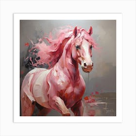 Pink Horse 1 Art Print