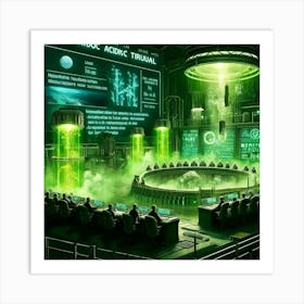 Acidic Tribunal Role Art Print