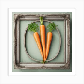 Carrots In A Frame 46 Art Print