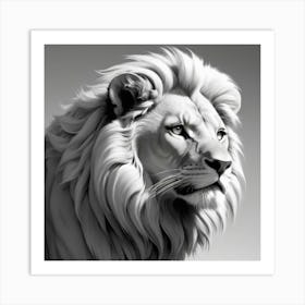 Lion Portrait Art Print