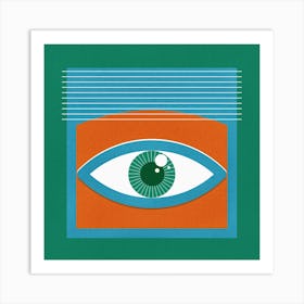 One Look Is Enough 2  Square Art Print