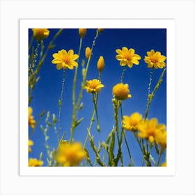 Yellow Flowers 1 Art Print