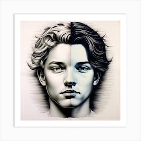 'Two Faces' Art Print