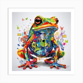 Colorful Frog 1 Art Print