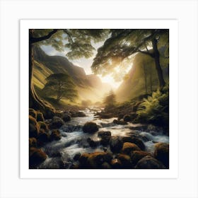 Scottish Mountains Art Print