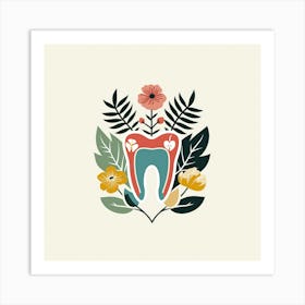 Illustration Of A Tooth Art Print