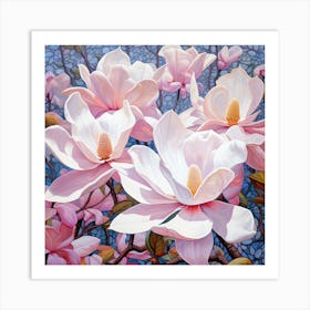 Magnolia Blossoms Art Print