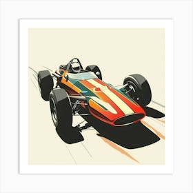 Vintage Racing Car Art Print