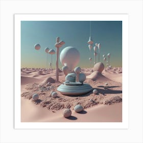 Desert Landscape 5 Art Print