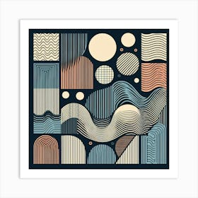 Abstract Geometric Pattern 29 Art Print