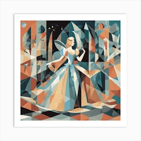 Classic Fairy Tales Cubism Style Art Print