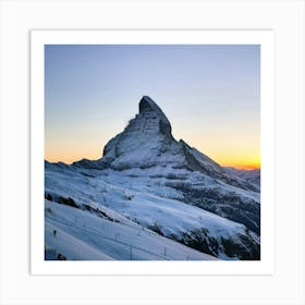 Matterhorn At Sunset Art Print