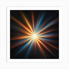 Abstract Starburst 5 Art Print