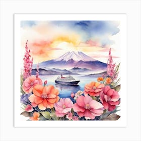 Mt Fuji The High Mountain In Japan Art Print