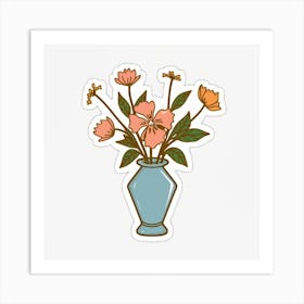 Flowers In A Vase 6 Art Print