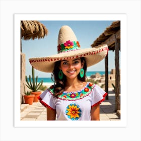 Mexican Girl 51 Art Print