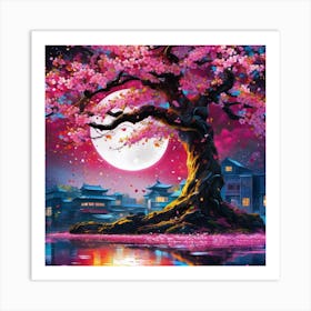 Cherry Blossom Tree 1 Art Print