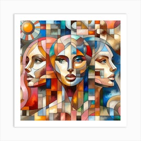 Stained Glass Art Art Print