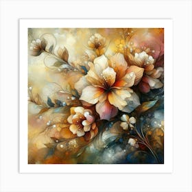 Flowers Painting Art Print