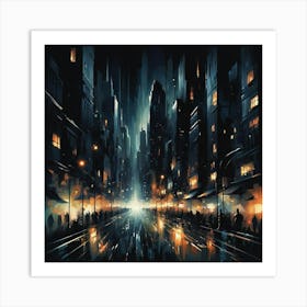 Night City 5 Art Print