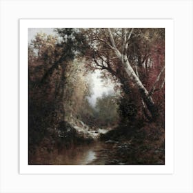 Stream In The Woods 1 Art Print