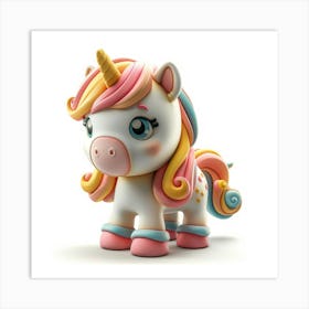 Unicorn Figurine 58 Art Print