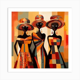 Three African Women 29 Art Print