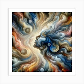 Abstract Painting of Beauty Art Print