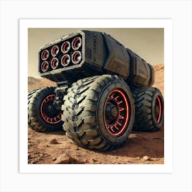 Mars Dominion Transit Rover Tires Art Print