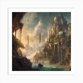 Fantasy City 29 Art Print