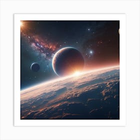 Planets Crush Art Print