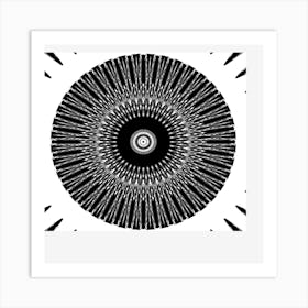 Black And White Spiral Art Print