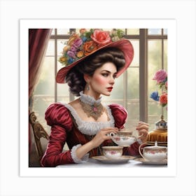 Victorian Lady Art Print