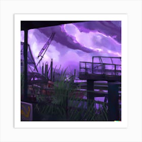 Purple Storm Art Print