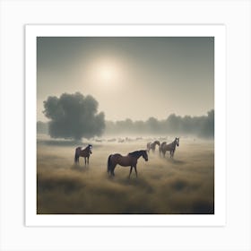 Foggy Morning Art Print