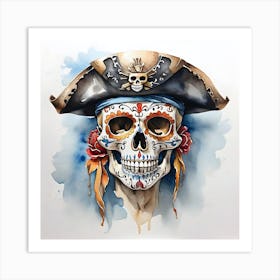 Pirate Skull 2 Art Print